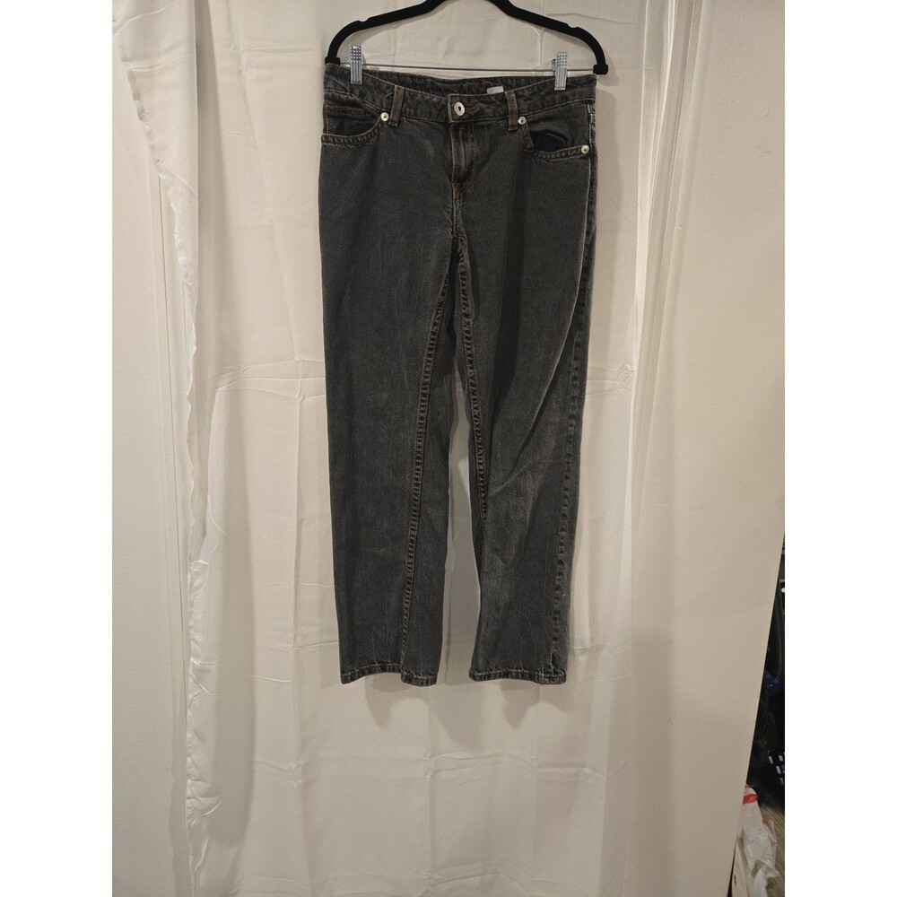 H&M Divided Faded Charcoal Straight Leg Denim Jeans Women's Size 6